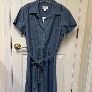 Talbots denim shirt dress